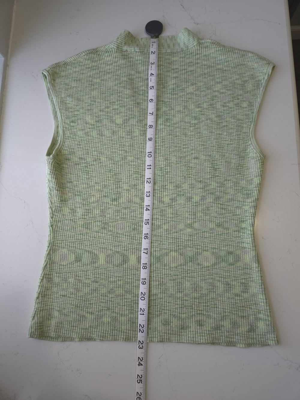 AXCESS Green Ribbed V-Neck Knit Tank - Picture 6 of 7